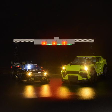 LED Light Kit Fit Lego Speed Champions 76899 Urus ST-X Huracan Super Trofeo EVO Building Light Up Your Toys (only LED Light )