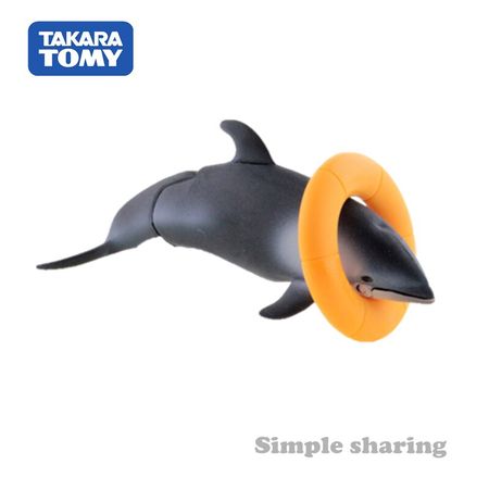 Takara Tomy Tomica Ania Animal Adventure Pacific White-sided Dolphin As 19 Diecast Educational Toys Funny Magic Kids Bauble