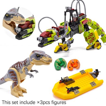 526pcs Tyrannosaurus Mechanical Dino Jurassic World Dinosaur Compatible Building Blocks Bricks Boys Toys For Children