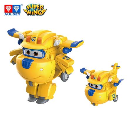 AULDEY Super Wings  SUPER CHARGE Mini JETT DONNIE DIZZY Action Figures Original Toy Transforming Jet Height around 5cm