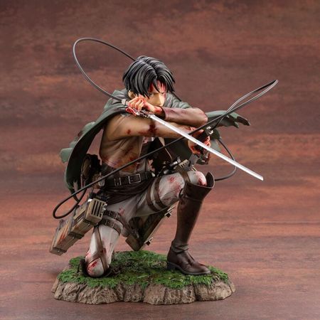 Anime Attack on Titan Artfx J Levi Fortitude Ver.PVC Action Figure Japanese Anime Figure Model Toys Collection Doll Gift