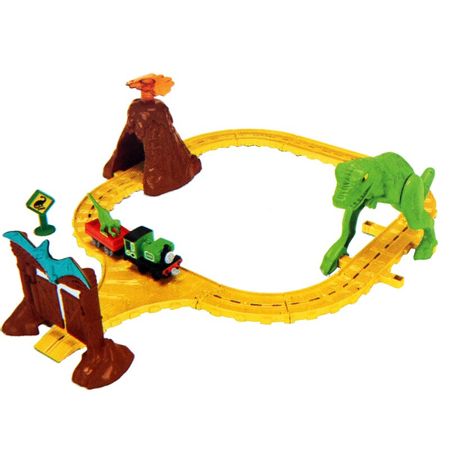 Original Thomas & Friends the Mini Train Alloy Adventure Dinosaur Park set Railway Track Boy Gift Model Car Toys For Children