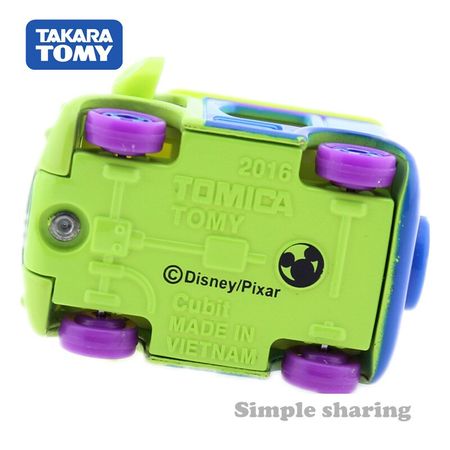 Takara Tomy Disney Motor DM-14 Cubit Alien Tomica Diecast Vehicle Car Toy Story Metal Model