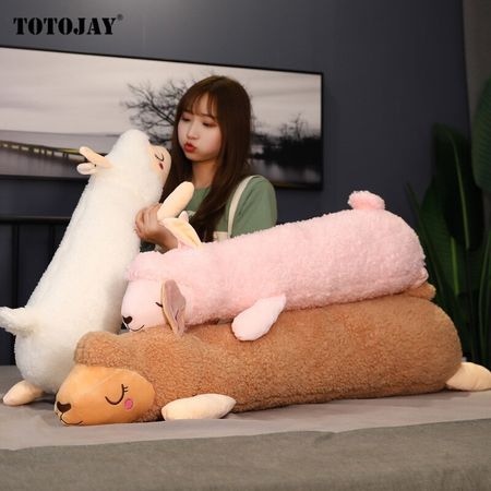 Giant Cute Soft Alpaca Plushie Toy Stuffed Sheep Plush Doll Animal Toy Sheep Throw Pillow Hug Sleeping Pillow for Kids Baby Gift