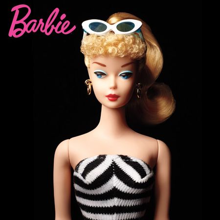 Barbie Doll Limited Collector's Edition Classic Black And White Swimwear Black Label Barbie Girl Toys CFG04