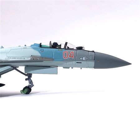 1:100 Russian SU-35 Super Flanker Aircraft 04 Collection Model Alloy Plastic Airplanes Toys Birthday Gifts Original Set