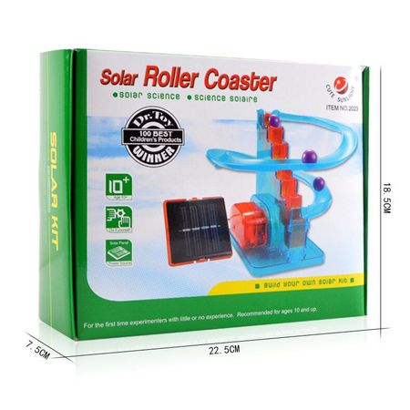 Solar Toy Roller Coaster Little Balls Fully automatic Puzzle DIY Developmental Toys Plastic Christmas Gfit foy kid