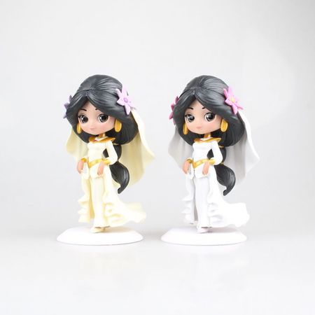 Anime Movie Qposket Aladdin and the Magic Lamp Princess Dream Style Wedding Dress Girls Action Figure Toys