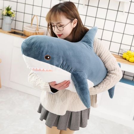 1PC 42CM Soft Simulation Cute Shark Plush Toys Kawaii Stuffed Russian Pillow for Kids Children Boys Girls Birthday Gifts
