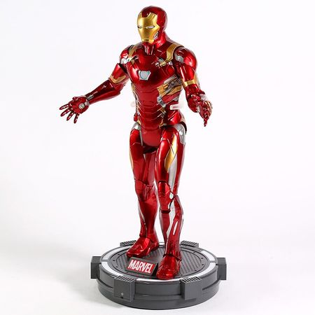Marvel Action Figure Captian America Civil War Avengers Infinity War Iron Man Collectible Model Toy with LED Light