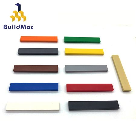 100pcs DIY Building Blocks Figure Bricks Smooth 1x6 11Colors Educational Creative Size Compatible With lego Toys for Children