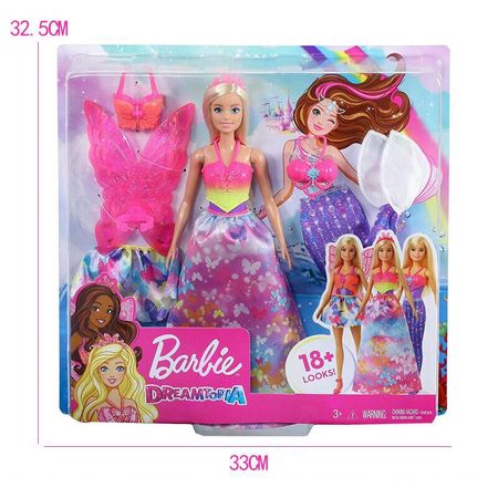 Original Barbie Doll Dreamtopia Dolls Toys for Girls Mermaid Barbie Clothes Long Doll Hair Baby Toy for Children Birthday Gift