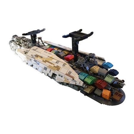 Star Series Space Wars Diy CavegodING UCS GR-75 RebelING-Transport Creative Building Blocks Bricks Star Plan Wars Toys