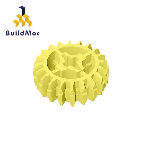 BuildMOC 18575 tooth clutch gear brick Technic Changeover Catch For Building Blocks Parts DIY Educational Creative gift Toy