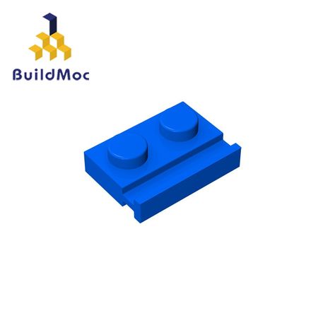 BuildMOC Compatible Assembles Particles 32028 1x2For Building Blocks Parts DIY LOGO Educational Tech Parts Toys