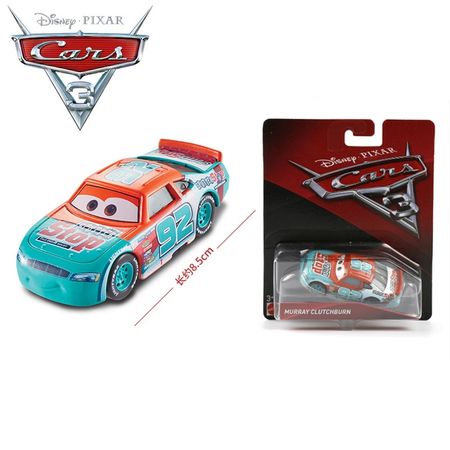 Original Disney Pixar Cars 3 Alloy Car Models 92# MURRAY CLUTCHBURN Speed Challenge Black Storm Car Toy Gift BRINQUEDO Presente