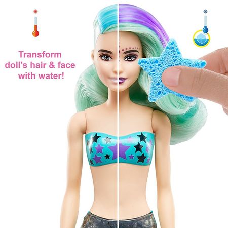 Original Barbie Dolls Mermaid Surprise Color Reveal Blind Box Toy with Dolls Accessories Baby Doll Toys for Girls Princess Dress
