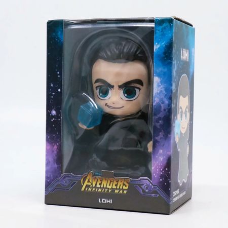 Hot Toys COSBABY Avengers Infinity War Doll Garage Kit Loki Tesseract Figures 