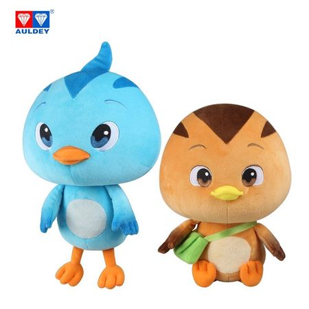 AULDEY Cute Chicks Anime Plush Doll 25cm Pink/Yellow/Blue Cartoon Toys for Kids Machine Washable Baby Boy Girl Aniversario Gifts