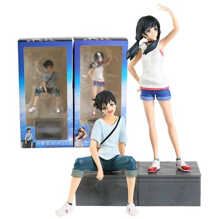 Weathering with You Morishima Hodaka Amano Hina PVC Figure Collectible Model Toy