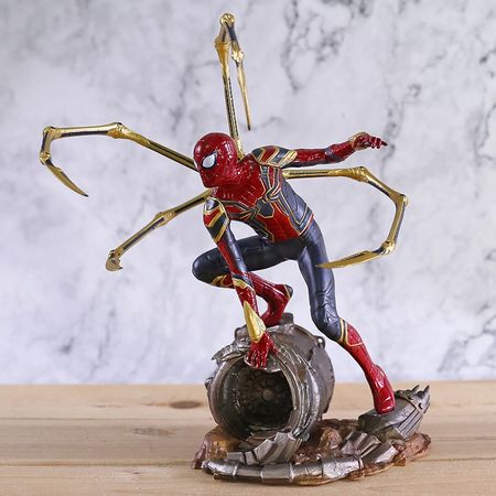 Marvel Avengers Infinity War Iron Spider Statue Spiderman PVC Action Figure Collectible Model Superhero Toy Doll