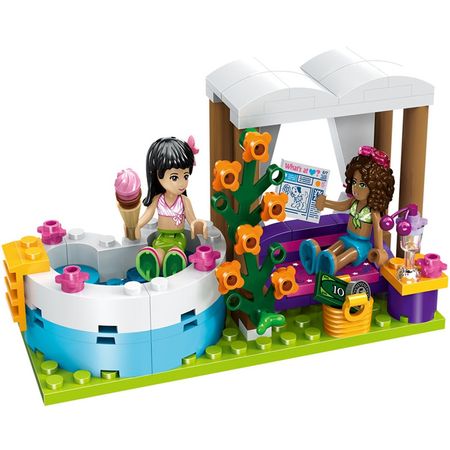 The Heartlake Summer Pool Friends Series  building blocks Bricks figure toys for children Gift
