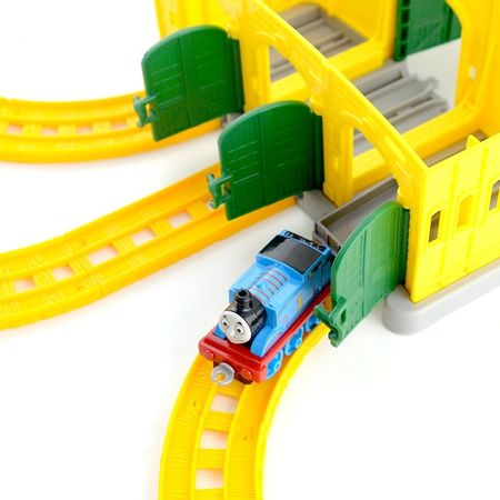 Original Thomas and  Friends the Train Tidmouth Sheds Diecast Metal Engine Playset Collectible Railway Wooden Train Track Toys