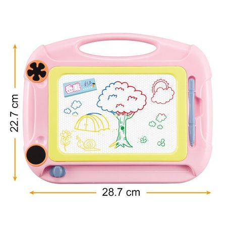 Children Magnetic Colorful Bracket Drawing Board with Holder Stamps Graffiti Painting Toys for Boys Girls Early Learning Gifts