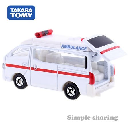 Tomica NO. 18 Nissan NV350 Caravan Ambulance 1:56 Takara Tomy Diecast Metal Car In Toy Vehicle Model Kids Collection Gift