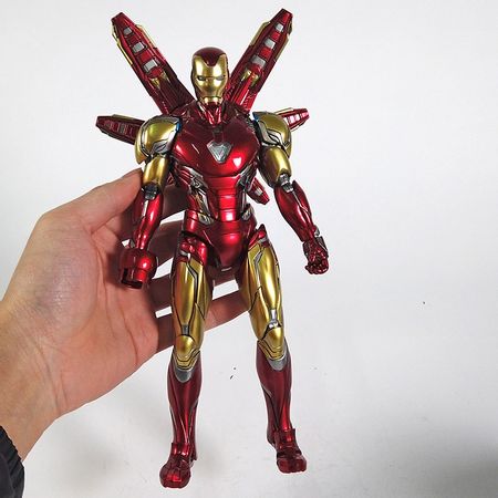 Marvel Avengers Endgame Iron Man Mark MK 85 Action Figure Collectible Model Toy with LED Light