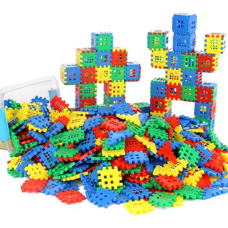 Large Size Plastic 3D Interconnecting Building Blocks Toys For Children Learning Colorful DIY Block Boys Toy Brain Game Gift