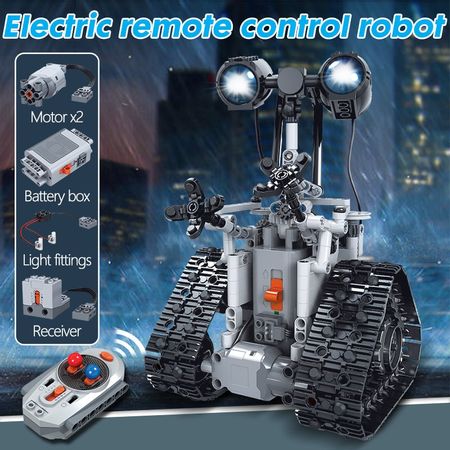 ZKZC 408PCS City Creative RC Robot Electric Building Blocks Technic Remote Control Intelligent Robot Bricks Toys For Children