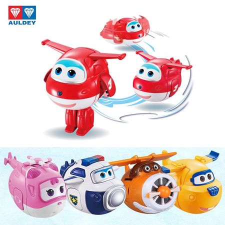 AULDEY Super Wings set twisted toy blind box toy deformation robot Ledi and Duoduohe bag police give children birthday gifts