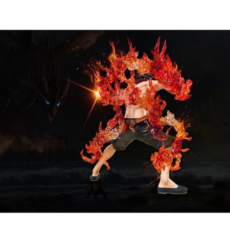 One Piece Portgas D Ace Battle Fire Action Figures Toys Japan Anime Collectible Figurines PVC Model Toy for Anime Lover Figurine