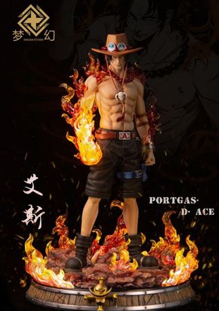 Anime One Piece GK Dream Studio Ace 41cm Action Figures Collection Model Toys