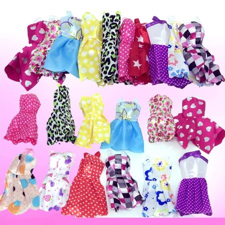 10 Piece Barbie Clothes Set Fashion Barbie Skirt Wedding Dress Barbie House Party Clothes For Barbie Doll Best Girl Gift