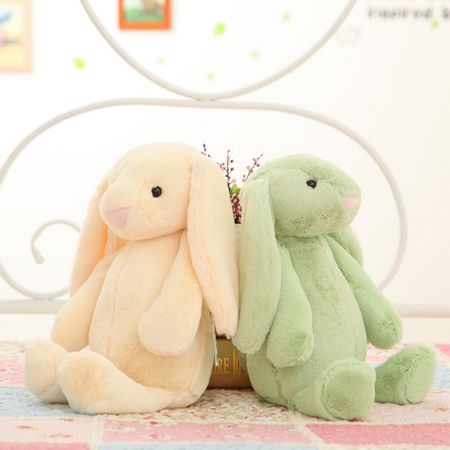 Tronzo 25cm/35cm Kawaii Rabbit Doll Baby Soft Plush Toys Long Ear Rabbit Stuffed Animal Halloween Gift For Kids Girl
