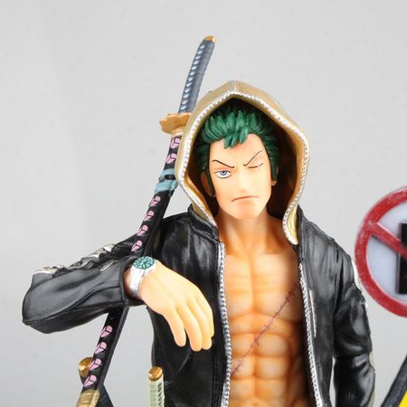 One Piece Roronoa Zoro Casual Suit Ver street fashion PVC Action Figure Collection Model Toys