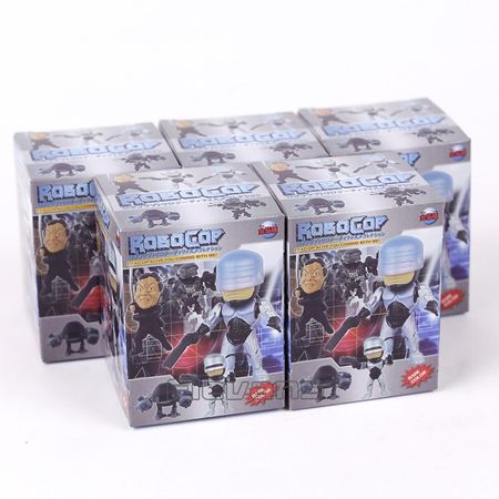 RoboCop ED-209 Mini PVC Action Figures Collectible Model Toys 5pcs/set 6~7cm