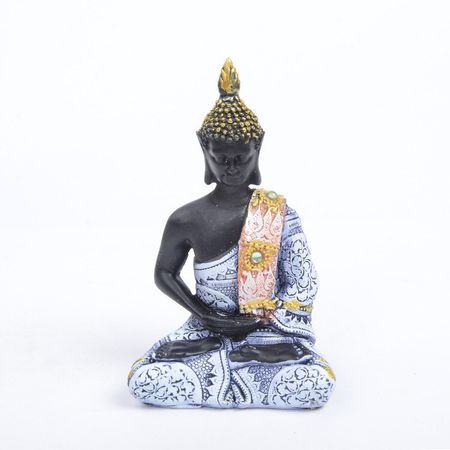 Buddha statue resin home decoration miniature handmade crafts meditation  fengshui zen living room decoration
