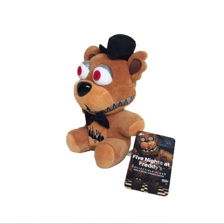1pcs 18cm FNAF Freddy Bear Stuffed Plush Toys Five Nights at Freddy's Nightmare Freddy Bear Plush Toy Doll for Children