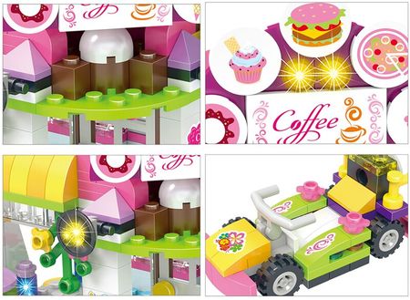 Girls Fit Lego Kith Coffee Tree Friends House Christmas Building Blocks City Castle Friends Doll Bricks Toy Birthday Gifts