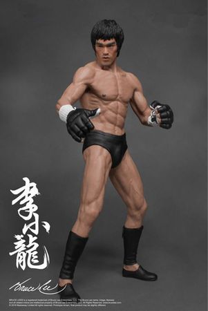 19cm Bruce Lee Fighting Version PVC Action Figure Collection Model Toys