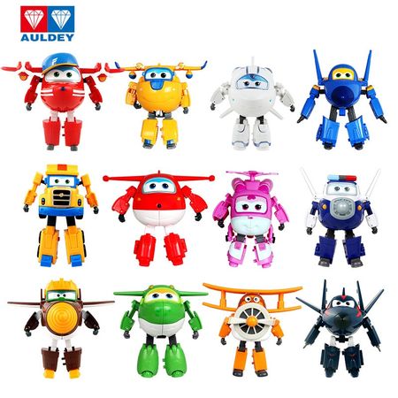 AULDEY  Super Wing 38 Style 15 cm ABS Super Deformation Aircraft Robot Wing Deformable Toy Children's