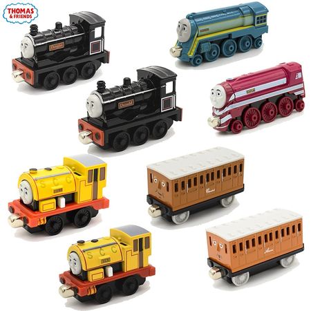 1:43 Thomas and Friends Metal Magnetic Train Toys Douglas Donald Clarabel Anne Connor Caitlin Twin Model Train Cars Toy Boy Gift