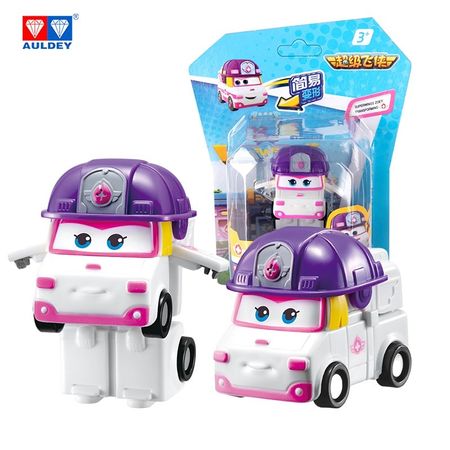 AULDEY Super Wings New Season Mini ZOEY/SWAMPY/ASTRO/SCOOP/KIM Deformation Action Figures Toys Original Jet Toy Gift for Kids