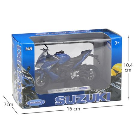 1:18 WELLY Motorcycle 2017 SUZUKI GSX-S1000F Metal Diecast Alloy Model Toys Gift