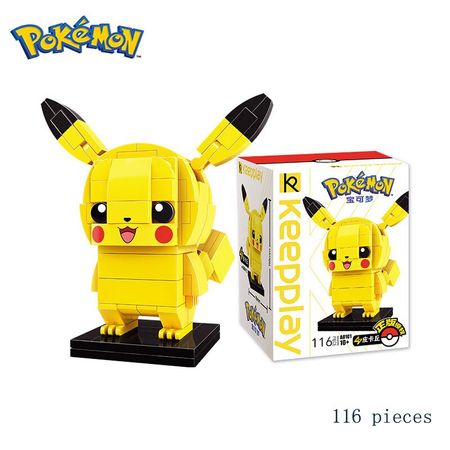 TAKARA TOMY Pokemon is compatible with Lego particles small building blocks Pikachu and Spitfire model toys for kids gifts