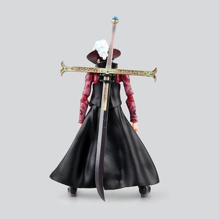 Anime One Piece 18cm BJD Dracule Mihawk Joints Moveable PVC Action Figure Collection Model Toys