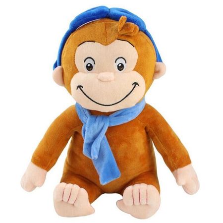 30cm 4 STYLE Curious George Plush Doll Boots Monkey Plush Stuffed Animal Toys For Kids Christmas Gifts